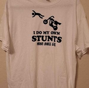 Mini bike funny t Shirt Size xl